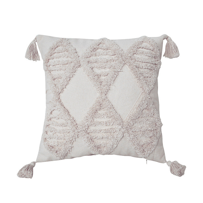 Tufted pillow cushion cover